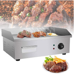 Elektriskā grilēšanas plate, 3000 W elektriskā Flachgrill-Kochplatte, 50 ~ 300 ℃ nemainīga temperatūra Teppanyaki für den Heimgrill Barbecue Omelett Frittieren