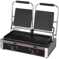 SCHYWL Kommerzieller Panini-Pressgrill, Grillkäse-Sandwichmaker, Panini-Sandwichgrill, 50-300℃-Einstellung