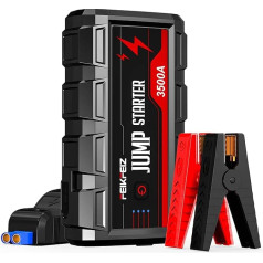 FEIKFEIZ Jump Starter Power Bank 3500 A 26800 mAh 12 V (visiem benzīna un līdz 10,0 L dīzeļdegvielas dzinējiem), auto akumulatora pastiprinātājs ar LED lukturīti un USB 3.0 izeju