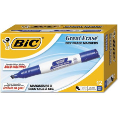 BICGDEM11BE - BIC Great Erase Grip Dry Erase marķieri