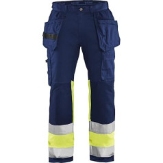 Blaklader 155818118933C150 High Vis-Hose mit Stretch, Marineblau/Vis Gelb, Größe C150