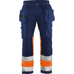 Blaklader 155818118953D116 High Vis-Hose mit Stretch, Marineblau/Orange, Größe D116