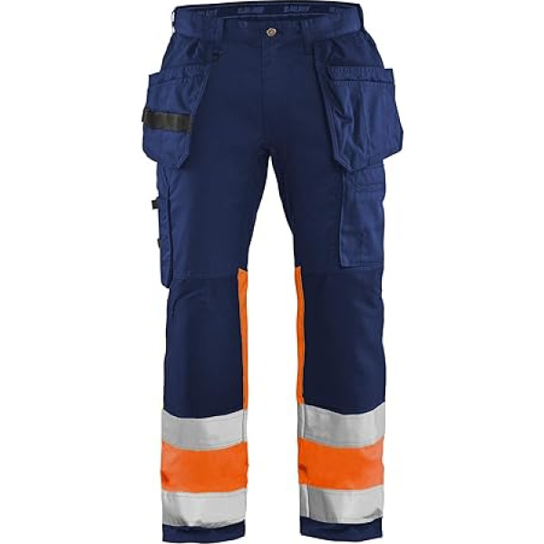 Blaklader 155818118953D116 High Vis-Hose mit Stretch, Marineblau/Orange, Größe D116