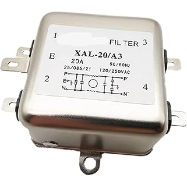 Einphasenfilter 220V 20A 10A XAL-10/20-A3 Anti-Interferenz-Netzteilfilter(20A)