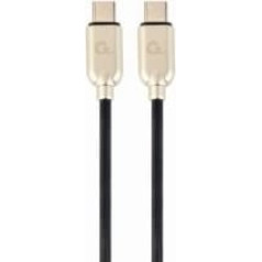 Strāvas padeves kabelis usb c m/m 60w 1m melns