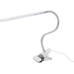 Ejoyous 4,5 W galda lampa Clampable White USB Gooseneck Clamp lampa ar kabeli LED lasīšanas lampa Clamp Light Dimmable ar 3 režīmiem