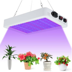 Lixada 2000 W augu lampa 312 LED gaismas diodēm Aug Gaisma telpaugiem Pilna spektra Veg un Bloom augu augšanas lampa Ūdensizturīga Augu audzēšanas gaisma stādiem, puķēm un siltumnīcai