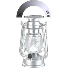 Lunartec Storm Lantern Solar: (Saules LED laterna, saules lampa, galda lampas, baterijas)