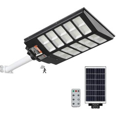 VEVOR 1000W Saules ielu apgaismojums, 1600LM LED LED saules plūdu apgaismojums ārā ar RF tālvadības pulti, IP66 ūdensnecaurlaidīgs saules enerģijas drošības kustības sensora apgaismojums dārzam, pagalmam, mājai