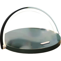 Lmzzdld Round Touch Kleine Schreibtischlampe, daudzfunkcionāls kabeliņš, Handyhalter, GrüN