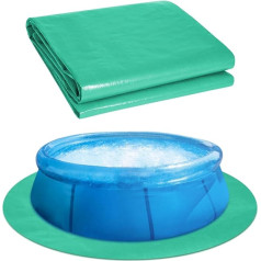 Peldbaseina grīdas paklājs apaļš 4.5m Virszemes baseina grīdas paklājs Heavy Duty Pool Floor Mat Protective Pad Pool Tarpaulin