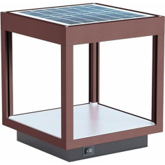 Beneito Faure Visor Solar Outdoor Lantern IP65 - Настольная лампа из алюминия со встроенной панелью 3,5 Вт, световой поток 120° 460 люмен (Corten)