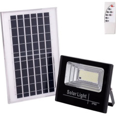 Saules LED prožektors 65 W 6500 K panelis: 6 V/8 W Akumulators: 3,2 V/5000 mAh Tālvadības pults [HO-SolarFL-65W-01] Greenice