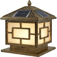 Solar superhelle Außenpfostenleuchte Acryl-Lampenschirm-Säulenlampe mit hoher Lichtdurchlässigkeit Wasserdichte Home Fashion Dekoration Pole Lampe Eine Lampe und zwei Farben einstellbar