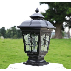 Nordic Outdoor Country Industry Post Lights Outdoor Wasserdichtes Glas Lampenschirm Post Lamp Verdickter Aluminiumdruckguss Lampenkörper Säulenleuchte Villa Beleuchtung In Park Community