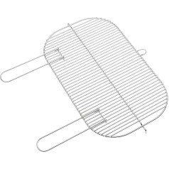 Barbecook ovālas gatavošanas restes ar rokturiem, 55 x 33,6 cm, Loewy un Arena grilam uz kokogļu oglēm, nerūsējošais tērauds, viegli tīrāms