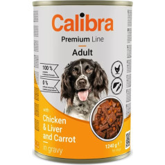 Calibra dog premium vištiena, kepenys - šlapias maistas šunims - 1240g