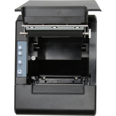 Haofy 80-mm-USB-Thermo-Belegdrucker, POS-Drucker mit Geringem Stromverbrauch, Kompakter Hochgeschwindwindigkeits-Lärmarmer, Einfacher Papieraufbau für das Restaurant (EU-Stecker)