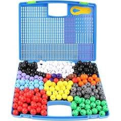 DIY Chemical Molecular Structure Model 296 Pack Experiment Equipment Ball Bar Ratio Demonstration Model for Organic Chemistry College Experiment Kit Le