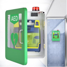 IINCOOY Universeller AED-Aufbewahrungsschrank for Automatische Externe Defibrillatoren, Wandmontierte Alarmbox, Offene Alarmbox, Erste-Hilfe-Box