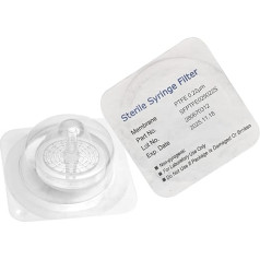 Biomed Scientific Sterils šļirces filtrs PTFE 25 mm diametrs 0,22 Around poras Atsevišķi iepakots 100/PK