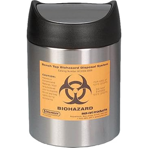 neoLab 6-2150 Biohazard galda atkritumu tvertne 7,5