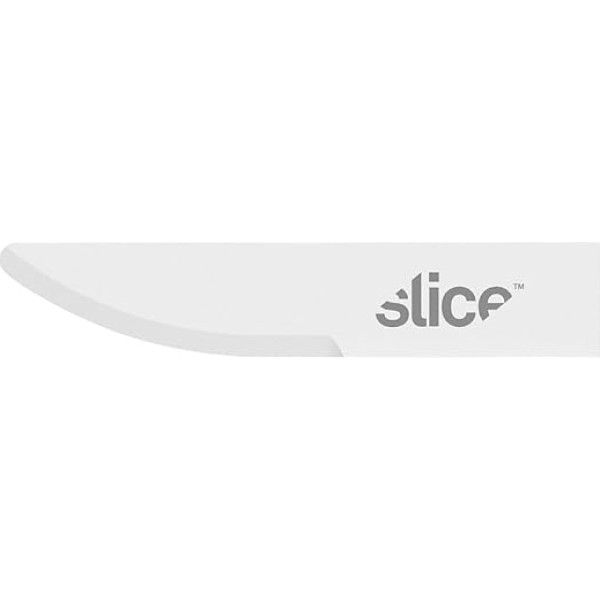 Slice 10520 | Bastelklingen für Slice Bastelmesser - gebogene Kante, abgerundete Spitze, 4 Stück | Patentierter Schliff, Ideal für präzises Schneiden