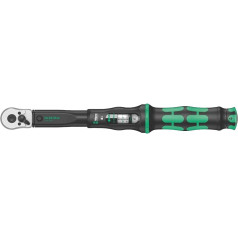 Wera Click-Torque B 05075611001 Dinamometriskā uzgriežņu atslēga ar reversējamu sprūdrata mehānismu, melna, zaļa, 05075610001