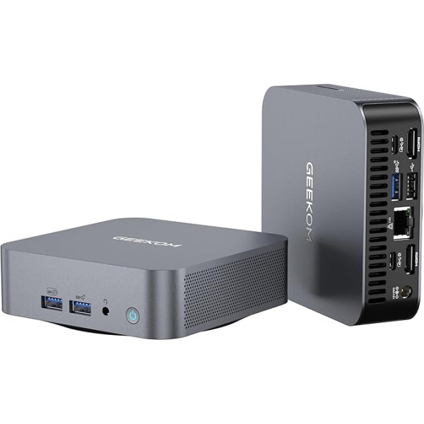 GEEKOM GT12 PRO Mini PC i9 12900H (14C/20T, līdz 5GHz), 32GB DDR4 1TB SSD Mini galddators ar Win 11 Pro, 2 HDMI, 2 USB4, WiFi 6E, Bluetooth 5.2 atbalsts