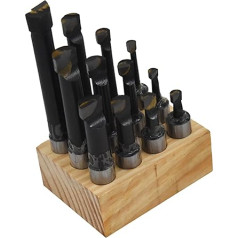 TINVHY 12 Pack 5/8 urbjmašīnu komplekts C-6 Carbide Tipped Rods for 5/8 Shank Lathe Tool