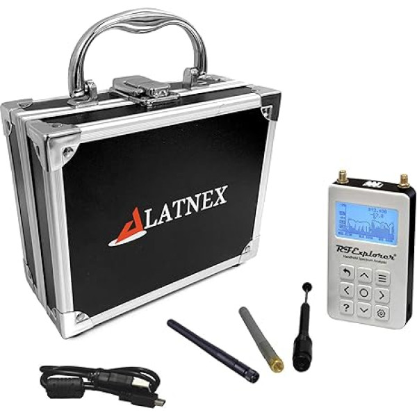 LATNEX Spektra analizators RF Explorer ar alumīnija somiņu - 6G Combo Plus Slim