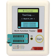 Tyenaza TC-T7-H tranzistoru testeris, diodes triodes kapacitātes testeris ESR testeris NPN PNP MOSFET IR daudzfunkcionālais testeris Multifunkcionālais testeris Multimetrs