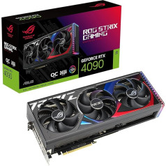 Игровая видеокарта ASUS ROG Strix GeForce RTX 4090 24GB OC Edition (DLSS 3, PCIe 4.0, 24GB GDDR6X, HDMI 2.1a, DisplayPort 1.4a, ROG-STRIX-RTX4090-O24G-GAMING)