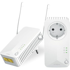 STRONG Powerline WI-FI 600 KIT | Powerline adapteris + Powerlan WLAN adapteris | Hotspot | Līdz 600 Mbit/s | Attālums virs 300 m