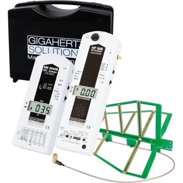 Gigahertz Solutions MK 30 Elektrosmog Messkoffer | Niederfrequenz- & Hochfrequenz-Messgerät (800 MHz - 3,3 GHz) | Präzise & zuverlässige Messung von Elektrischer & Magnetischer Feldstärke