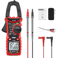 ThreeH Digitales Zangenmessgerät AC/DC Strom-Spannungsmessung NCV Tester 6000 Counts Auto-ranging TRMS Low-pass Filtering Full Range Protection Widerstandsdiode Temperaturmessung