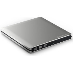 techPulse120 USB 3.1 USB 3.1 Type-C ārējais DVDRW CDRW rakstāmprogrammas rakstāmprogramma Aluminium Silver Burner Superdrive DVD CD Ultra Slim datoram Notebook Ultrabook Windows 10 Mac OS Apple iMAC MacBook