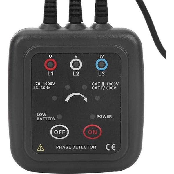 Bezkontakta fāžu secības detektors rotācijas monitors ETCR1000C mērītājs AC 70-1000V magnētiskā bāze ar 0,6 m garu fiksācijas vadu rūpniecībai