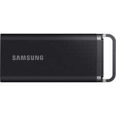 Samsung Portable SSD T5 EVO 2TB USB 3.2 Gen 1 460MB/s lasīšanai 460MB/s rakstīšanai ārējais cietais disks Mac, PC, Android, viedajiem televizoriem un spēļu konsolēm. Komplektā ietilpst USB-C kabelis, MU-PH2T0S/EU