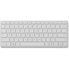 Microsoft Designer Compact tastatūra (vācu QWERTZ tastatūras izkārtojums, Monza Grey, bezvadu)