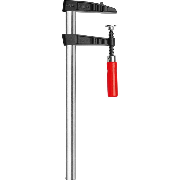 BESSEY Temperguss-Schraubknecht TGK100, Spannweite 100 mm Ausladung 120 mm, Verstärkte Ausführung für höhere Spannkraft und größere Spannweiten, Gewicht 4,00Kg