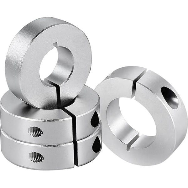 Grnlucja 4 gabali Split Shank Sleeve Bore 20mm Alumīnija viena gabala Shank Collar Clamp forma 40mm OD 12mm biezums