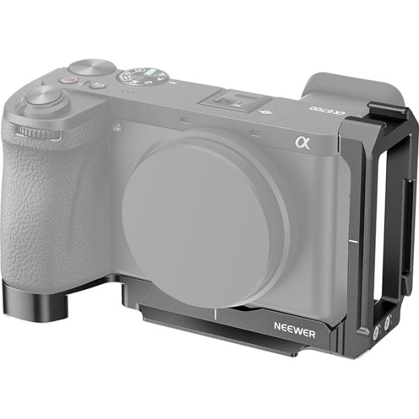 NEEWER a6700 L plāksne, kas saderīga ar Sony Alpha 6700, pagarināmā sānu plāksne un pamatnes plāksne, kas saderīga ar Arca Swiss QR System RS 2 RSC 2 RS 3 Pro Gimbals, CA048