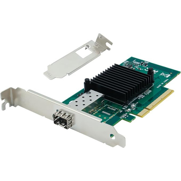 10Gb PCI-E NIC tīkla karte ar Intel 82599EN kontrolieri, PCI Express Ethernet LAN adapteris Atbalsta Windows Server/Linux/VMware, salīdzināma ar Intel X520-DA1 (Intel E10G42BTDA)