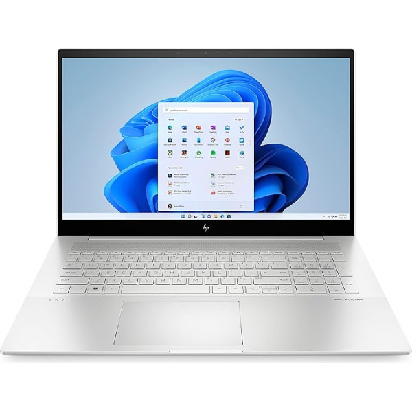 HP Envy klēpjdators | 17,3 collu FHD displejs | Intel Core i7-1260P | 16 GB DDR4 RAM | 512 GB SSD | Intel Iris Xe grafiskā karte | QWERTZ tastatūra | Windows 11 Home | Sudrabs