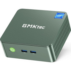 GMKtec Mini dators ar Intel Alder Lake N100 procesoru (3,4 GHz) 8 GB DDR4 RAM 256 GB PCIe M.2 SSD, NUC Micro PC dators ar 4K Dual HDMI displeju/4x USB 3.2/WiFi 6/BT5.2/RJ45 Ethernet birojam