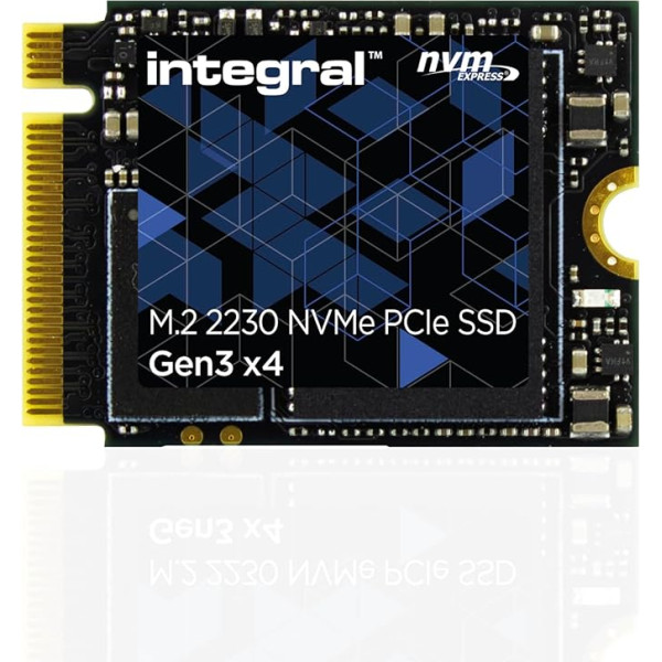 Integral 512 GB NVMe M.2 2230 SSD PCIe Gen3 x4 - nolasīšanas ātrums līdz 3400MB/s, ierakstīšanas ātrums līdz 3000MB/s - iekšējais SSD 2230 M2 2230 Valve Steam Deck SSD, Microsoft Surface Pro, PC un klēpjdators