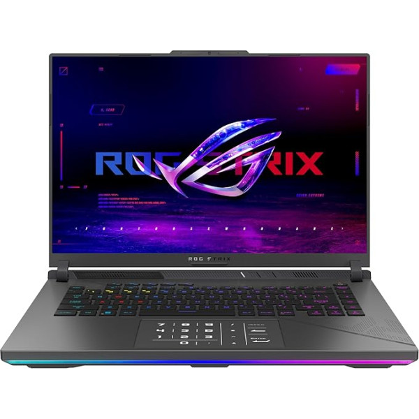 ASUS ROG Strix Scar 16 klēpjdators | 16 collu 2,5k WQXGA 240Hz/3ms 16:10 IPS displejs | Intel Core i9-14900HX | 32 GB RAM | 1 TB SSD | NVIDIA RTX 4080 | Windows 11 | QWERTZ tastatūra | Eclipse Grey