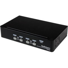 StarTech.com 4 Port VGA / USB KVM Switch - 4-fach VGA KVM Umschalter mit OSD zur Rack-Montage