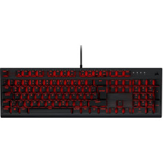 CORSAIR K60 PRO Mechanical Wired Gaming Keyboard - Cherry MV Linear Switch - Robust Aluminium Frame - iCUE Compatible - QWERTZ DE - PC, Mac, Xbox - Black